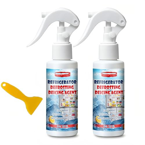 Kühlschrank Abtauspray, 120ml - Einfach abtauen, Entfrostung und Enteisungsmittel, spart Strom und Geruch (2, 120ml)