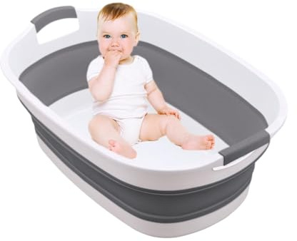 Duvcoywae Kleinkinderbadewanne,Faltbare Kleinkinderbadewanne,Faltbare Badewanne zum Waschen und Pflegen von Hunden | Reisewaschwanne für Kleinkinder, Haustierbadewanne für Zuhause, Reisen, Hotel,