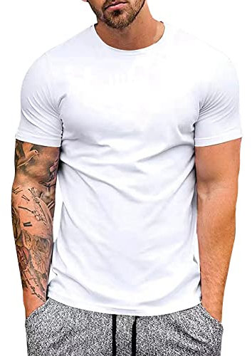 DBMZV Sport Herren Tshirts Herren Sportstyle sportliches Muskelshirt aus superweichem Stoff, ärmelloses Sportshirt mit Loser Passform Sommer Casual Baumwolle Tops für Männer Streetwear