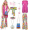 COYBTO Hippie Kostüm Damen, 70er Jahre Bekleidung mit Hippie Kleid Hippie Weste Hippie Accessoires, Kostüm Damen Fasching, 60er 70er Jahre Kleidung für Karneval Cosplay Party (1, M)