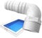 SPX1105Z3 90 Grad Ellbogen -Poolschlauchadapter, Pool Skimmer Ellbogen, SPX1091Z7 -Adapter