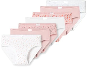 Schiesser Mädchen 7 Pack Slips Unterhosen - 95/5 Organic Cotton Bio Baumwolle - Größe 92 Bis 140 Slip (7er Pack)