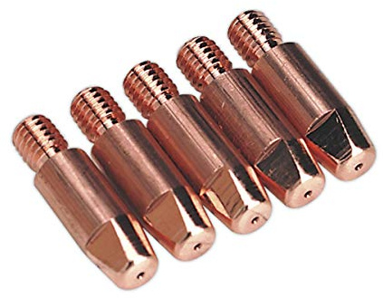 Sealey MIG917 Contact Tip 0.8mm TB25/36, Pack of 5