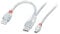 LINDY 31785 - USB 2.0 Dual Power Y-Kabel - 2 x Typ A Stecker an Typ Mini-B Stecker - 2m