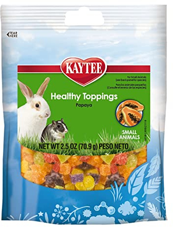 Kaytee Fiesta Healthy Toppings Papaya Treat For Small Animals, 2.5-Oz Bag