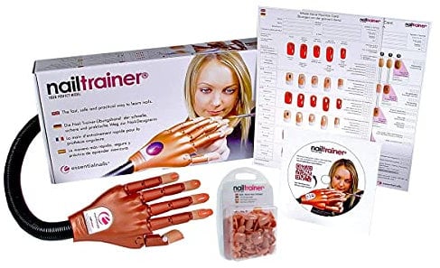 Essential Nails Nail Trainer Practice Hand MADE IN THE UK -INCLUDES 6 Hours of Detailed Nail Art Tuition By An Award Winning Nail Artist.The Genuine Nail Trainer Extensions, Nail Art, Manicure