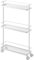Yamazaki 7151 TOWER Küchenwagen, weiß, Stahl, minimalistisch, 38 x 12 x 66 cm