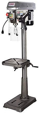 ELMAG Säulenbohrmaschine KBM 25 SN | Bohrleistung 25 mm | MK3 | 16 Drehzahlstufen | 400 V | 1100 W | Bohrtisch dreh- & schwenkbar