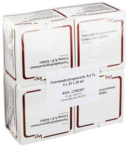 NATRIUM HYDROGENCARBONAT 8,4% 100X20 ml