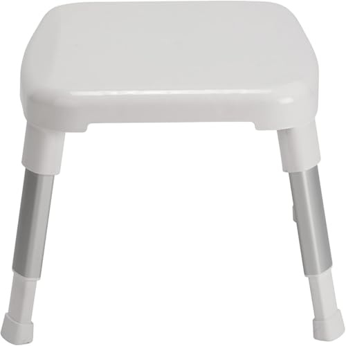 Croydex Small Adjustable Shower Stool, White