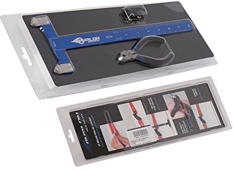 Nockpunkt Set, Sehnenmaßstab, Nockpunktzange, 2 Nockpunktbegrenzer und Pfeilauflage