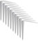 XFORT® London Shelf Brackets, Wall Mounted Shelve Brackets, Shelving Support Brackets, Book Shelf Bracket, Floating Shelve Bracket. [White, 10 Pack] [14 x 12 inch]