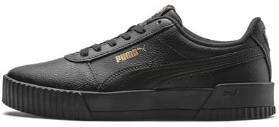 PUMA Women Carina L Sneakers, Puma Black-Puma Black-Puma Team Gold, 4 UK