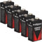 kraftmax 5 x 9 V Block Lithium High Performance Longlife Batteries for Smoke Detector/Fire Alarm - 10 Year Battery Life