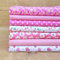 Egurs Baumwollstoff 7stück/Set Neueste Stoffpakete DIY Nähen Handwerk Quilting Patchwork Stoffe Gemischte Designs Rosa Serie 50 * 50cm