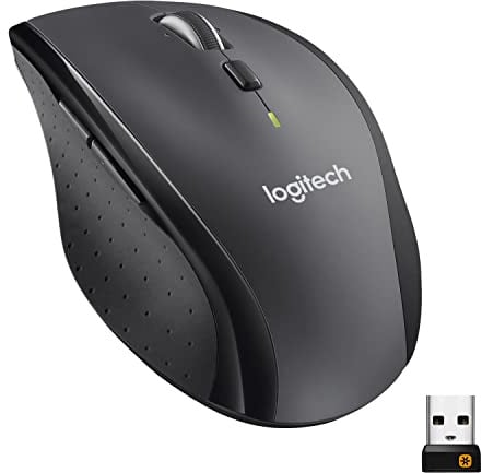 Logitech M705 Marathon Wireless Mouse, Gaming Mouse Wireless, 2.4 GHz USB-A Receiver, 5-Programmable Buttons, 3-Year Battery, PC, Mac, Laptop, Chromebook - Black