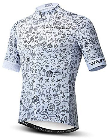 Radtrikot Herren Kurzarm Lustig Fahrradtrikot für Männer Rennrad Trikot Sommer Fahrrad Shirt Cookies Mountainbike Radfahren Trikots Atmungsaktive Radsport Bekleidung