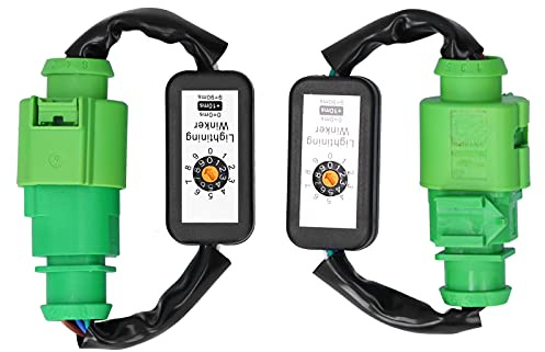 Qiilu Dynamisches Blinkermodul, LED Rücklichter Dynamischer Blinkeradapterkabelbaum 6-Pin-Blinkermodul-Kits Plug And Play Fit für 8V 2013-2018
