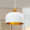 bamyum Kreis Hängelampe Esstisch Vintage Ø30 cm, Küchenlampe Hangend Vintage, Esstischlampe Hängend E27, Pendelleuchte Vintage, Küchenlampe Hängend, Pendelleuchte Esstisch, Hängelampe Küche Weiß Gold