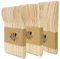 OWLKELA 150pcs Wooden Disposable Cutlery Set, BPA Free Biodegradable Renewable Wood Eco Friendly for Picnic Party - 50 Forks, 50 Knives, 50 Spoons