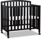 DaVinci Dylan faltbares tragbares 3-in-1 Mini-Kinderbett und Doppelbett in Ebenholz, Greenguard Gold zertifiziert