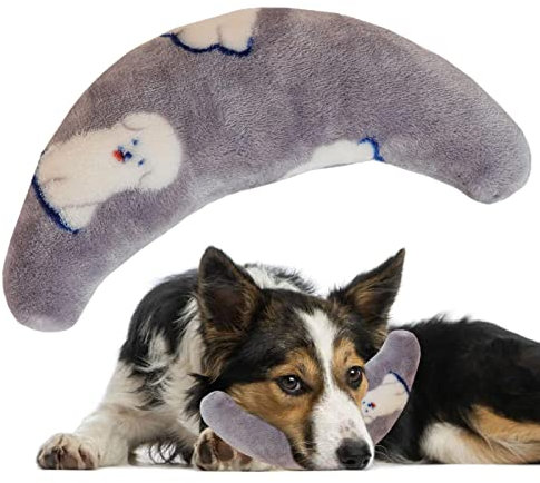 PISOLE Halbe Krapfen-Katzen-Kissen | Weiches Katzenkissen Bettkissen | U-förmiges Haustier-Beruhigungskissen zum Schlafen, Ausruhen, Spielen, maschinenwaschbar