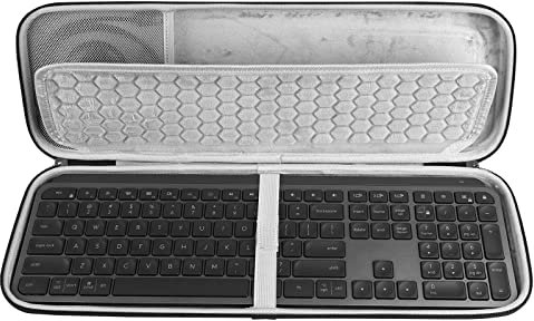 Geekria-Hartschalen-Ersatz, kompatibel mit Logitech MX Keys Advanced Wireless Illuminated Keyboard und Pebble M350, M355, i345, Pebble Wireless Mouse Combo (Dunkelgrau)