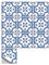 Selbstklebende Fliesenaufkleber MZ-2-82 blau 30 x 30 cm （10Stück） Mosaik Bodenaufkleber Wandfliese für Badezimmer Küche und Bad Deko Fliesenfolie für Bad u. Küche Kinderzimmer TV Hintergrund
