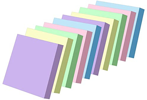 1000 Blatt Haftnotizen Haftnotizen Super Sticky 76 mm x 76 mm Bürobedarf 5 Farben (2 Set)
