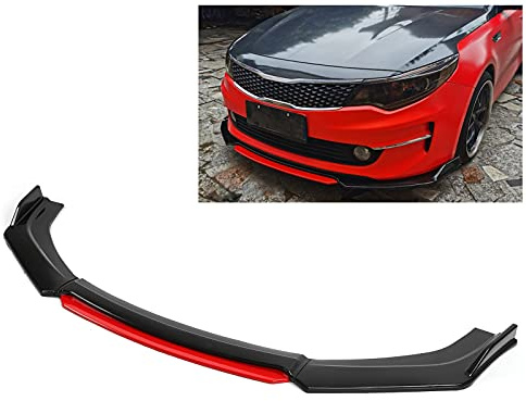 Kuuleyn Frontstoßstangenlippen-Bodykit Frontstoßstangenlippe, Frontspoiler, Universal-Frontstoßstangenlippenspoiler, Kinnkörper-Kit-Schutz, PP-Auto-Auto-Außenaerodynamikteile