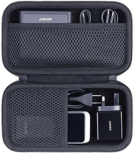 khanka Hartschalen-Reiseetui Ersatz für Anker 100 W Ladestation + Anker Prime 27.650 mAh 250 W / 20.000 mAh 200 W Powerbank (nur Hülle).