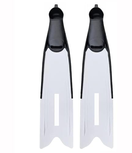 Schwimmflossen Tauchflossen Freitauchen Speerfischen Freitauchen Lange Flossen ( Color : White , Size : 36-38 )