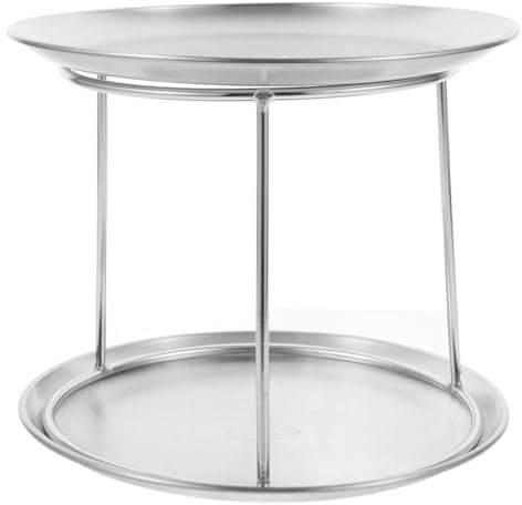 ABOOFAN Supporto Per Torre Di Di Mare Vassoio Da Portata A 2 Livelli In Acciaio Inossidabile Espositore Per Cupcake Piatti Da Dessert Per Matrimoni Feste Di Compleanno Ed Eventi