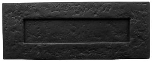 SCORPIO HARDWARE Black Antique CAST Iron Heavy Large Letter Postal Plate I Door Finger Push Plate (Letter Plate)