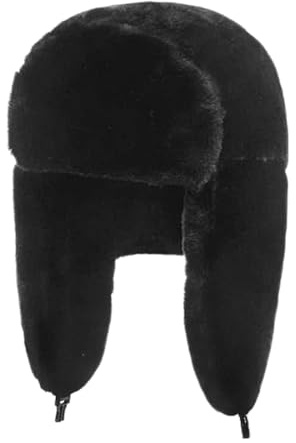 Generisch Unisex Winter Fliegermütze, Pilotenmütze mit Ohrenklappen Winddicht Trappermütze Russische Ushanka Warme Wintermütze für Outdoor Aktivitüten