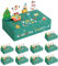 KASESSS 10 Pezzi Scatole Natalizie, Pieghevole Scatole per Biscotti Natalizi, Piccola Scatola Regalo Natale, Verde Scatole Biscotti Natale, Scatola Natalizia per Pasticceria,Dolci,Cioccolatini,Cupcake