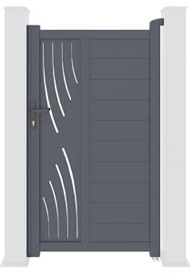Casanoov Aluminium Garden Gate Veleta 100P180 Grey