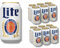 Miller Lite 12 x355ml- Kalorienreduziertes Leichtbier als amerikanisches Pils mit 4,2% Vol.- Inkl. Haus der Biere Berlin Bierdeckel