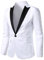 Faonkeew Sakko Herren Regular Fit EIN Knöpfe Freizeit Blazer Business Anzugjacke Sportlich Freizeit Jacke Farbblock Stretch Blazer mit Langen Ärmeln und Knopfleiste Vorne