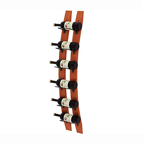 Weinregal aus Holz zum Aufhängen, für 6 Flaschen, 112 cm Höhe