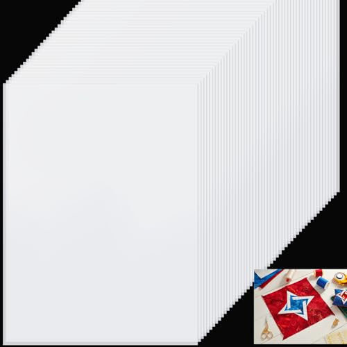Fuyoooo 100 Pcs Freezer Paper for Quilting 8 1/2 Inch x 11 Inch Quilter Freezer Paper Quilted Freezer Paper Sheets for Quilting Craft Projects