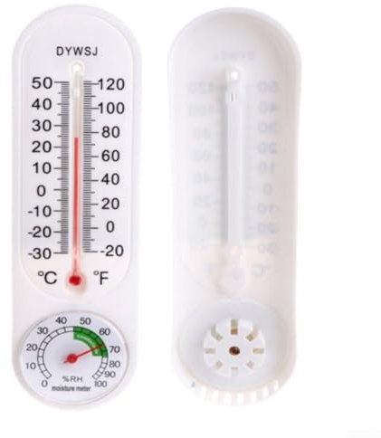 Analoge Wetterstation mit Temperatur- und Feuchtigkeitsanzeige für Garten, Terrasse, Gewächshaus, Temperaturbereich -28.9 °C bis 48.9 °C