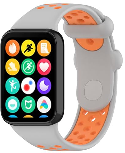 Lonkenn Cinturino per Xiaomi Redmi Watch 5/Redmi Watch 4/Smart Band 9 Pro/Mi Band 8 Pro, Silicone Morbido Cinturini, Cinturino di Ricambio Traspirante, Regolabile Sportiva Cinturini