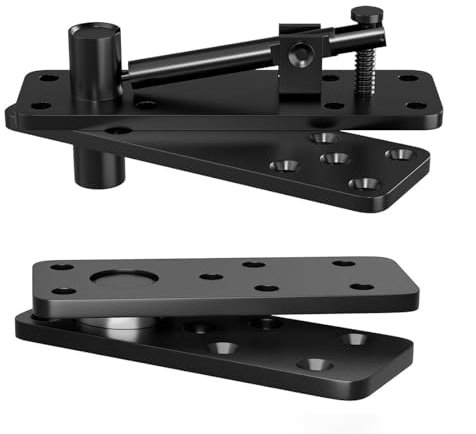TINMAGI Bisagra Pivotante para Puerta Oculta Giratoria de 360, Bisagras Abatibles Acero Inoxidable 280 kg de Capacidad de Carga, para Pesada Puertas Secretas Invisibles, Librerías