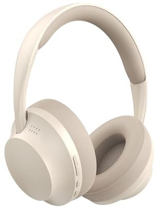 Cuffie wireless, cuffie over-ear, audio da studio, ad alta resistenza, comfort e cancellazione del rumore, per musica, chiamate, lavoro, viaggi, studio, 20 x 19 x 4 cm