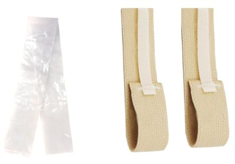 Confezione Da 10 Dispositivi Di Fissaggio For Catetere Esterno Maschile Antiscivolo, Cintura Fissa Regolabile Incontinenza Urinaria, Cinghia Supporto Elastico Morbido Riutilizzabile(2belt+100bag)