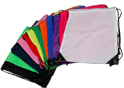 FRCOLOR 5 Stück wasserdichte Kordelzug Rucksäcke aus Leichtem Polyester Bunte Turnbeutel für Sport Gym Reisen Robuste Geräumige String Taschen Vielseitig Einsetzbar Zufällige Farbe