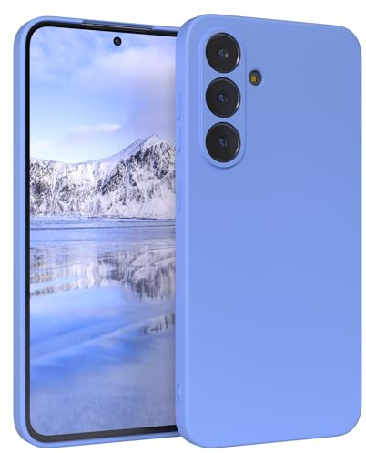 EAZY CASE - Silikonhülle für Galaxy S25 FE Hülle Silikon Case Blau weich stoßfeste Handyhülle Schutzhülle mit Kameraschutz Dünn Premium Schutz Cover TPU Phone Bumper in Ultramarin Matt