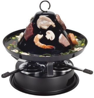 NOUVEL Tatarenhut FAMILIA 158.95 - origineller Tischgrill mit 3 Pastenbrennern