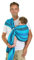 Hoppediz Ring-Sling, Baby-Tragetuch ab Geburt, 100 % schadstoffgeprüfte Baumwolle, Design Dublin